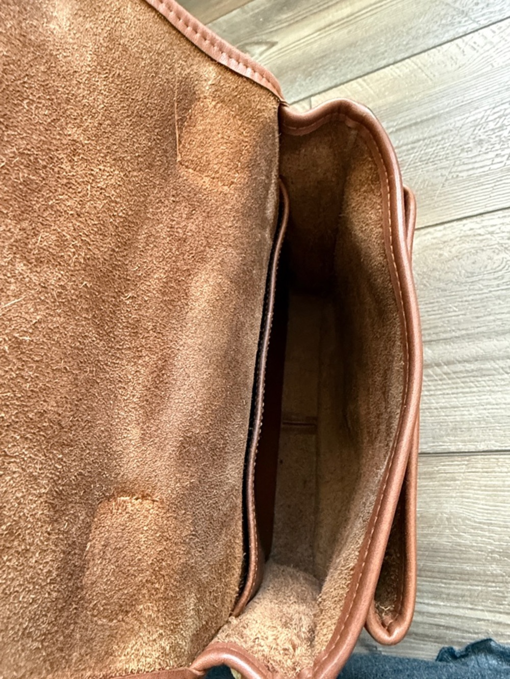 Vintage COACH British Tan leather Station Messenger satchel bag purse 5130 USA - Picture 4 of 8